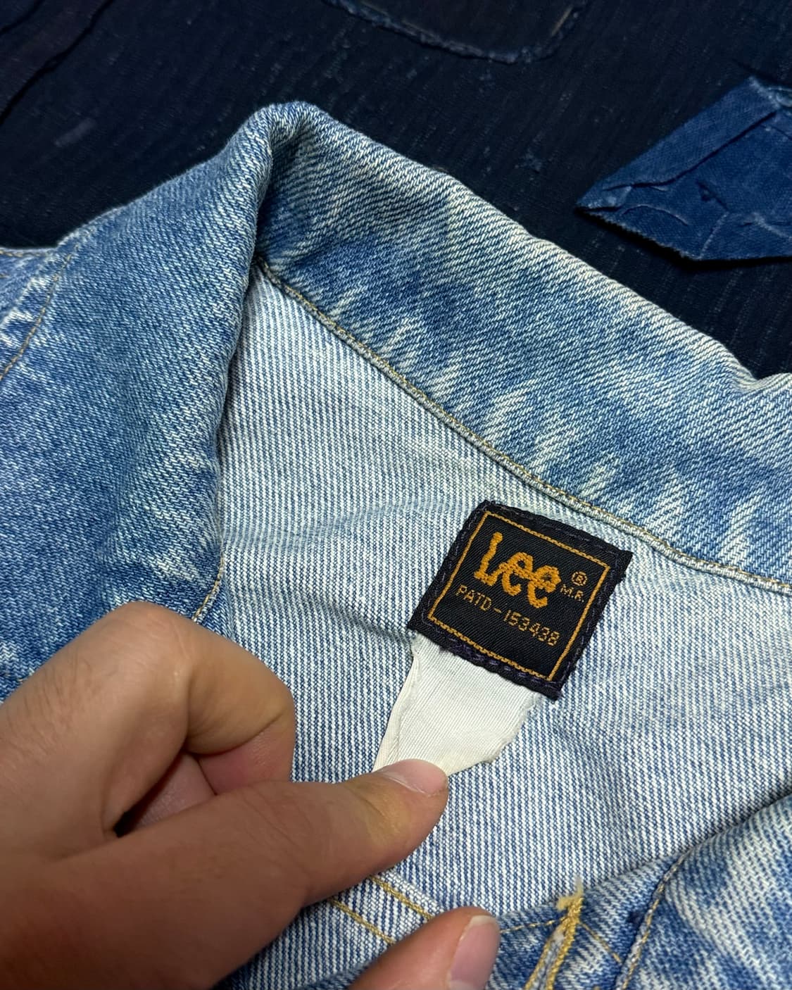 80's Lee x 하드록 카페 데님 트러커 자켓 L 상품이미지5