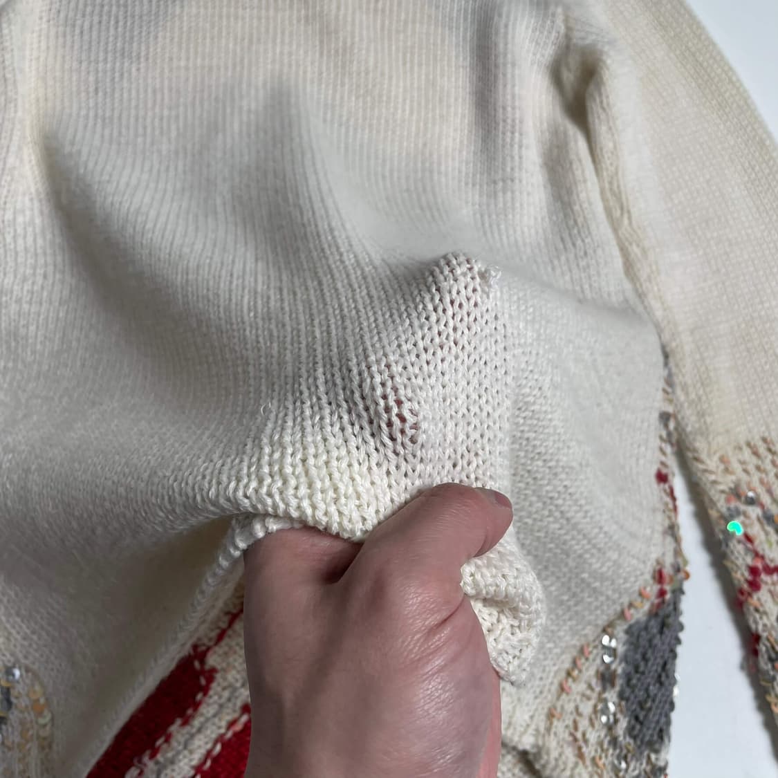 아가일 비즈 울 블렌드 니트 상품이미지7