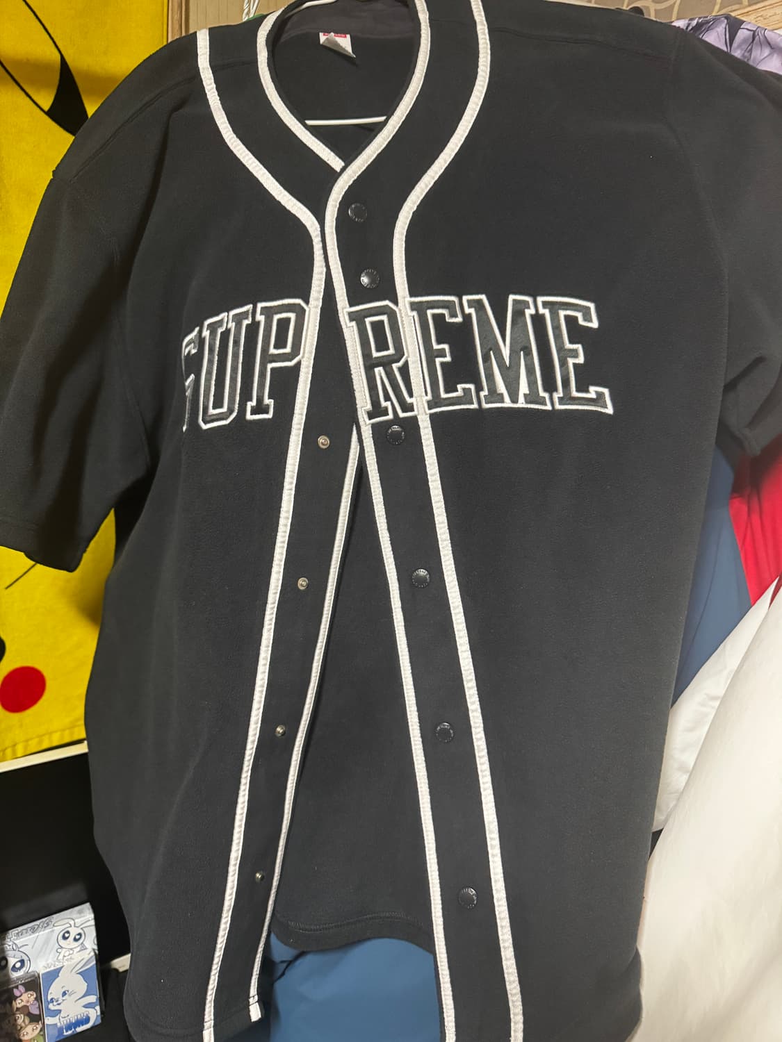 슈프림 폴라텍 베이스볼 셔츠 상품이미지1