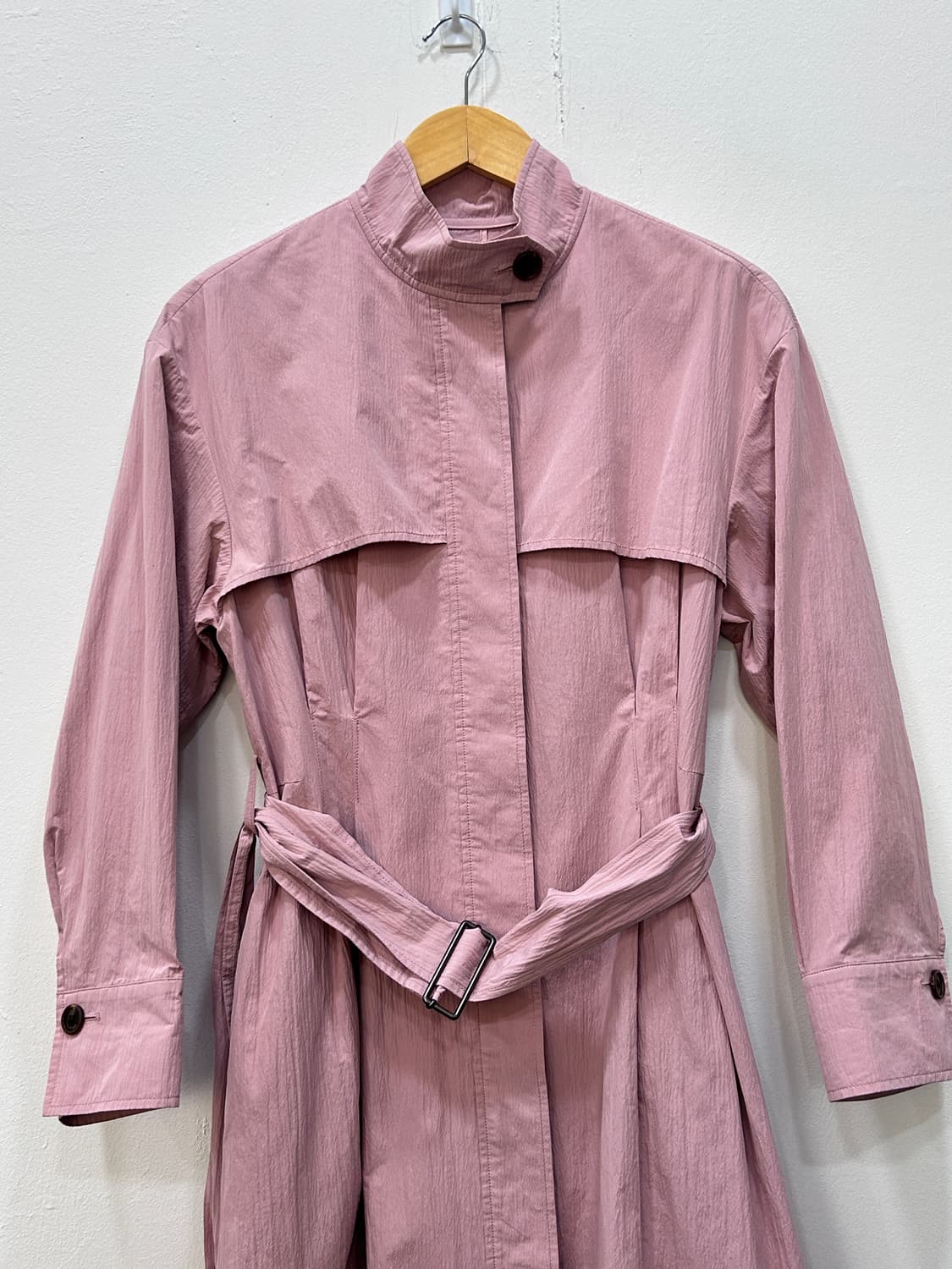 질스튜어트 바스락 벨티드 트렌치 코트 66 연핑크 상품이미지2