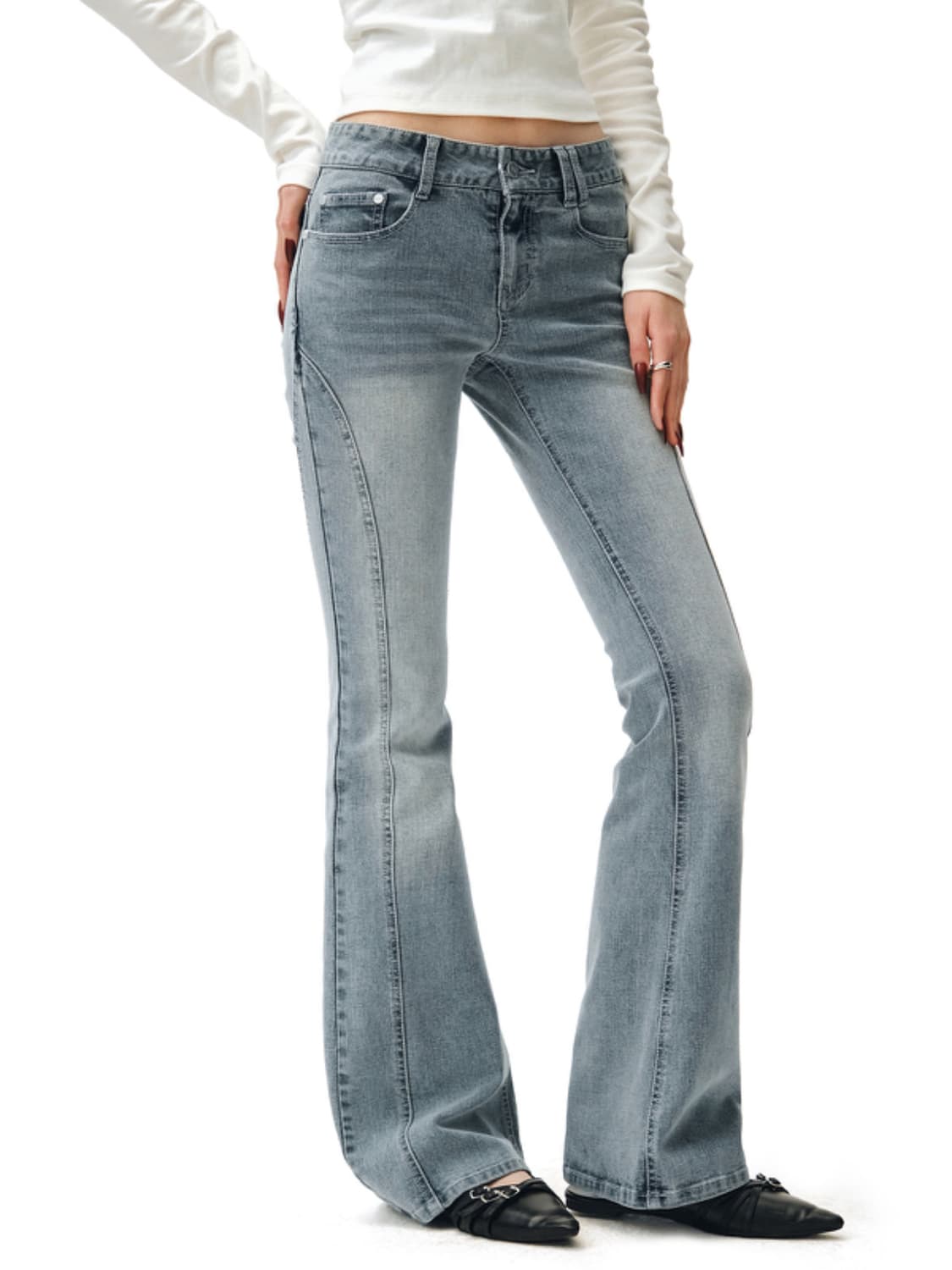 데케트우먼-Zip Pocket Slim Low Rise-M 상품이미지2