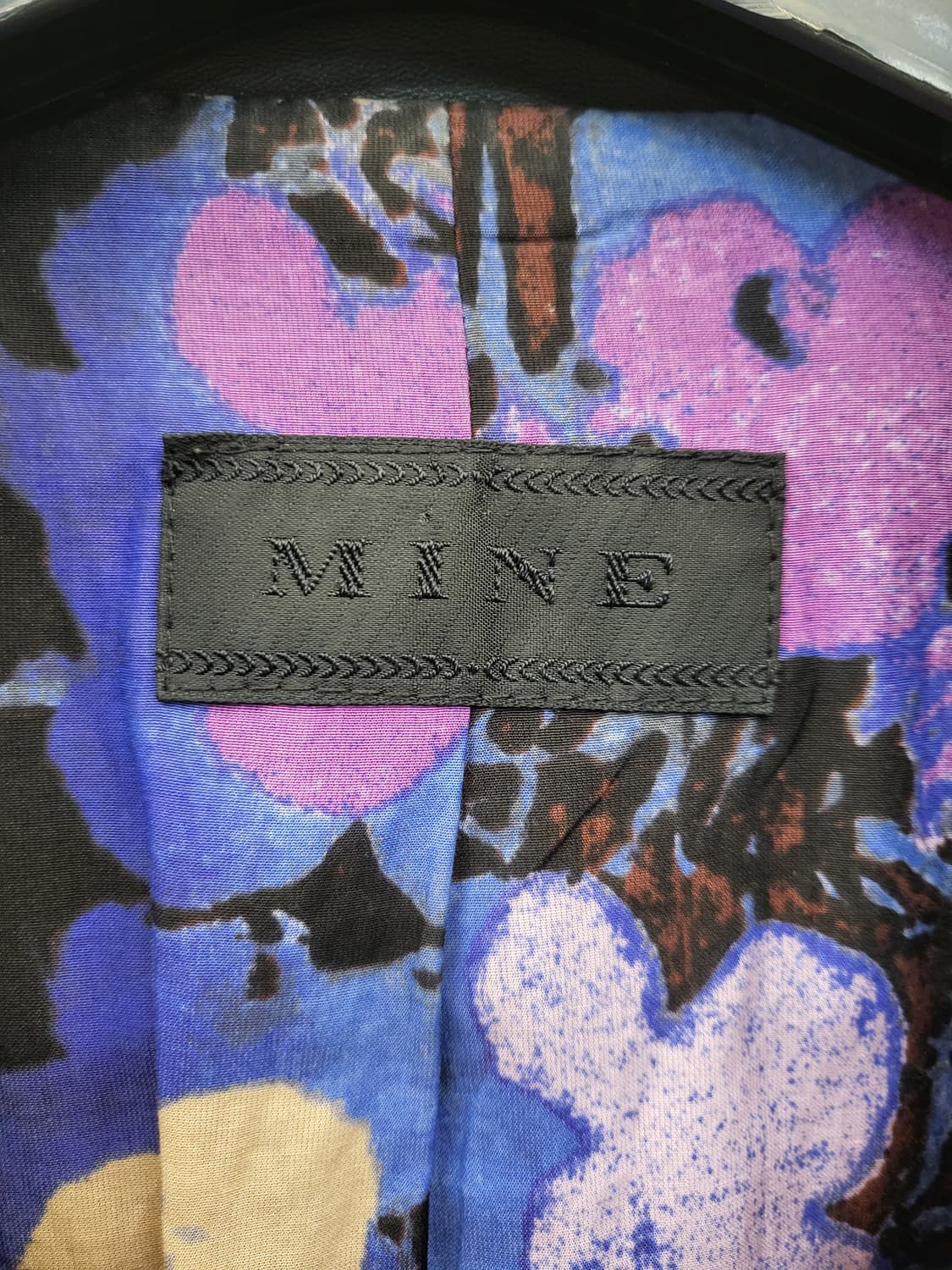 MINE 블랙 가죽 자켓 상품이미지3