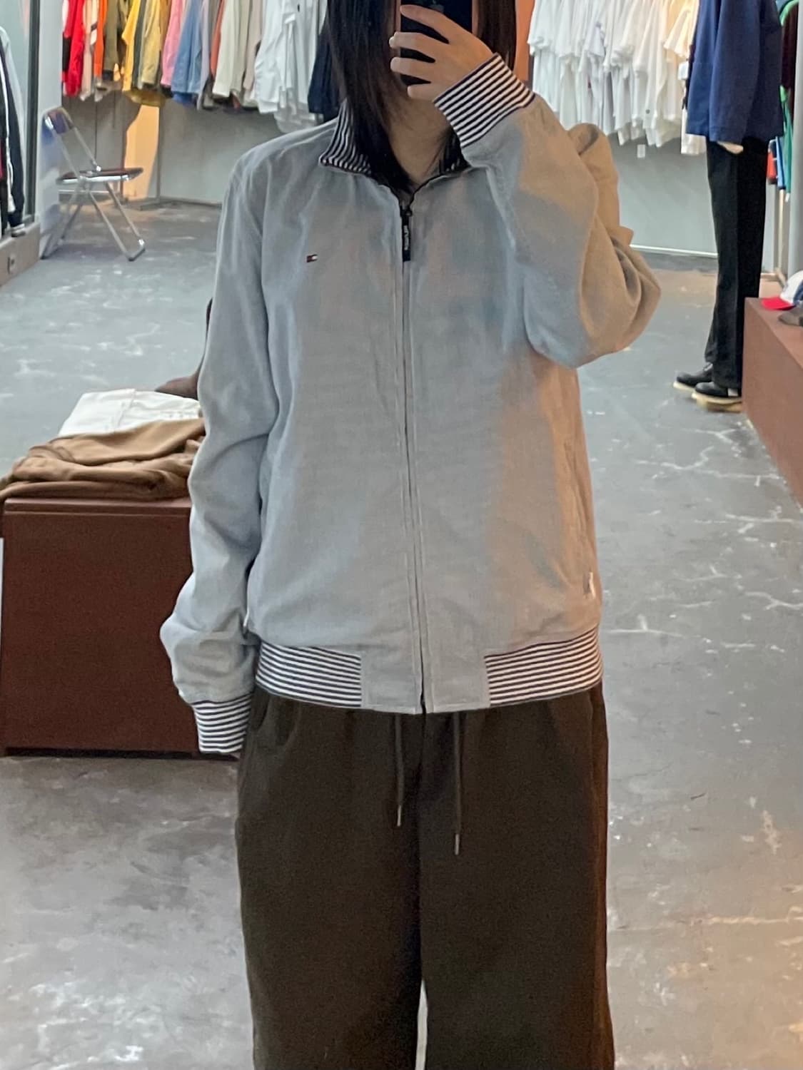 타미힐피커 스트라이프 블루종 자켓 H13442 상품이미지1