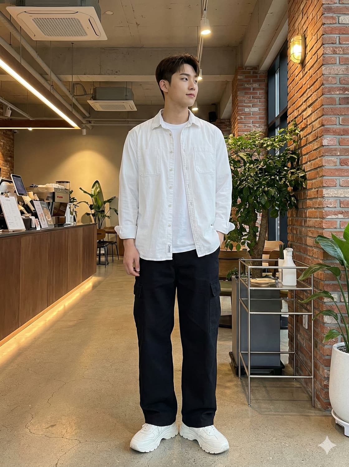 Series 시리즈 루즈핏 화이트 셔츠_100 상품이미지1