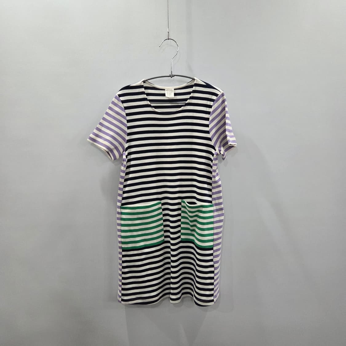 코스 여아 스트라이프 반팔티 원피스 6/8Y 상품이미지1