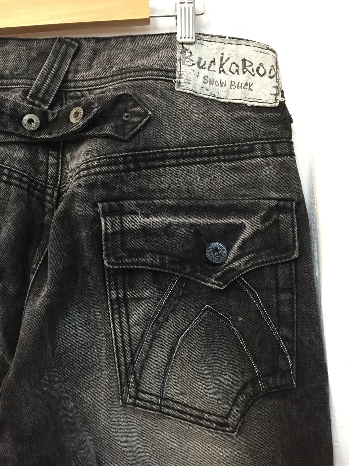 버커루 스노우벅 워싱 블랙 데님 32 상품이미지3
