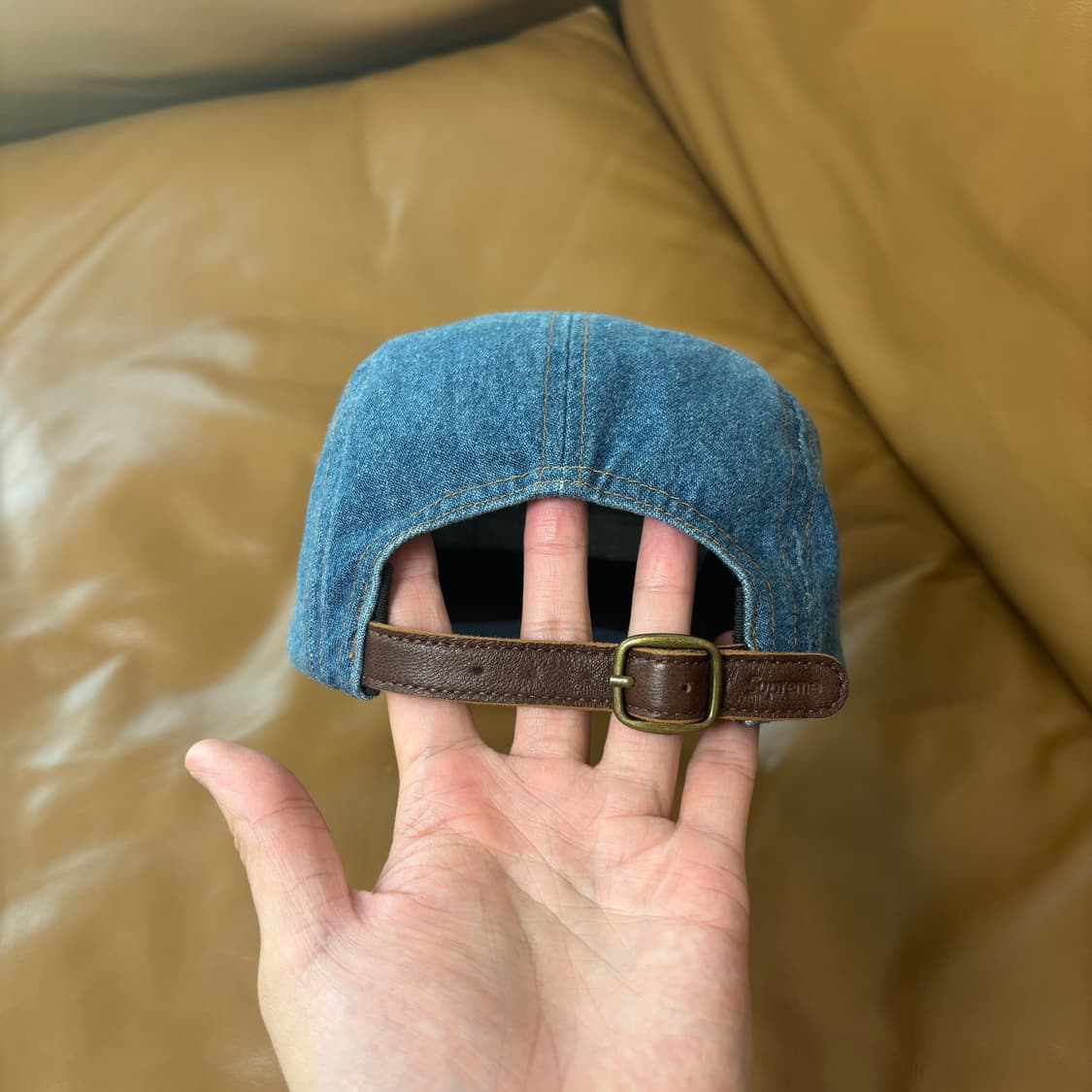 Supreme 슈프림 22fw 워시드 데님 캠프캡 모자 (Denim) 상품이미지8