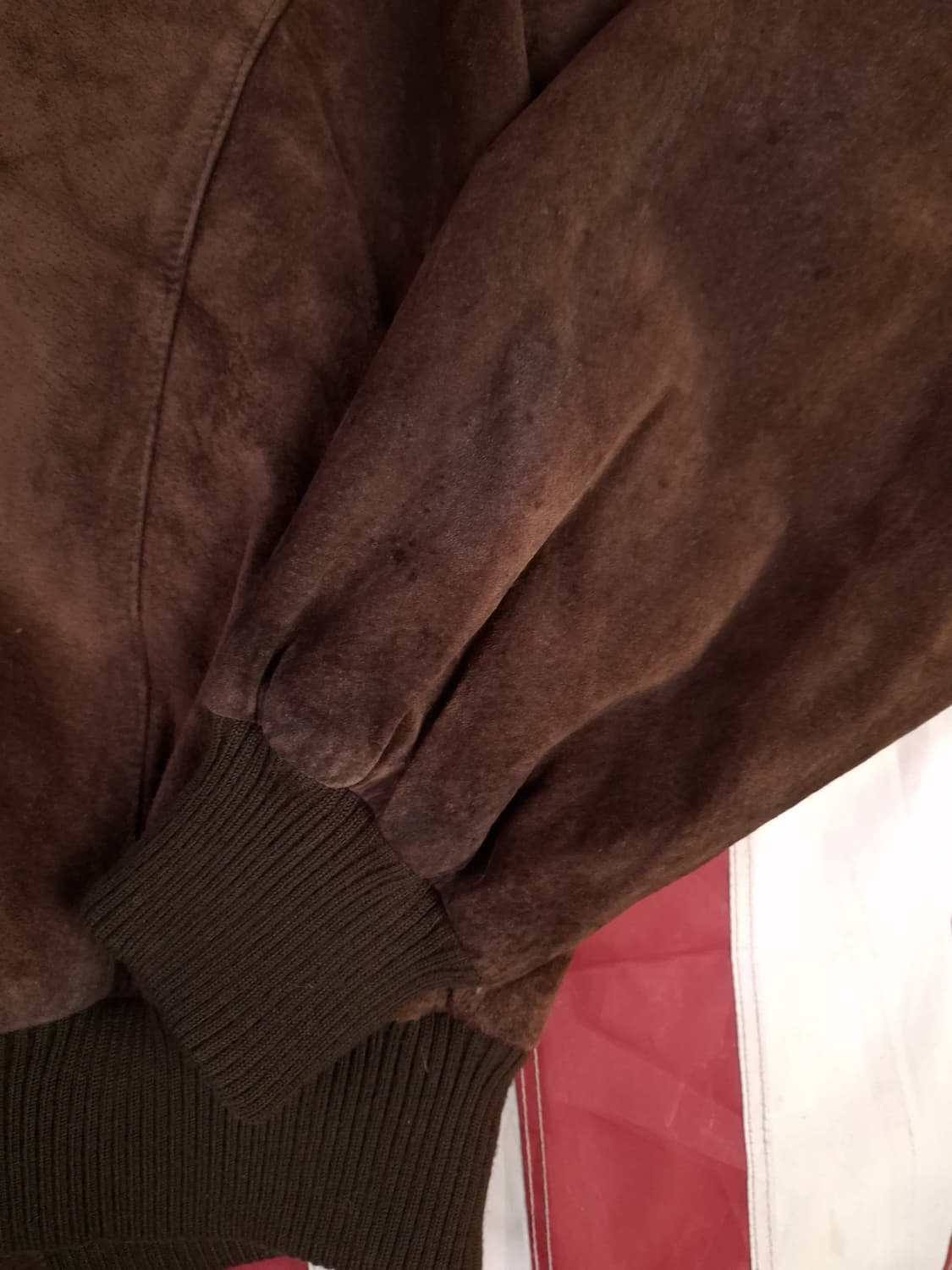 80's 빈티지 리얼 돈피 스웨이드 MA-1 항공자켓 상품이미지9