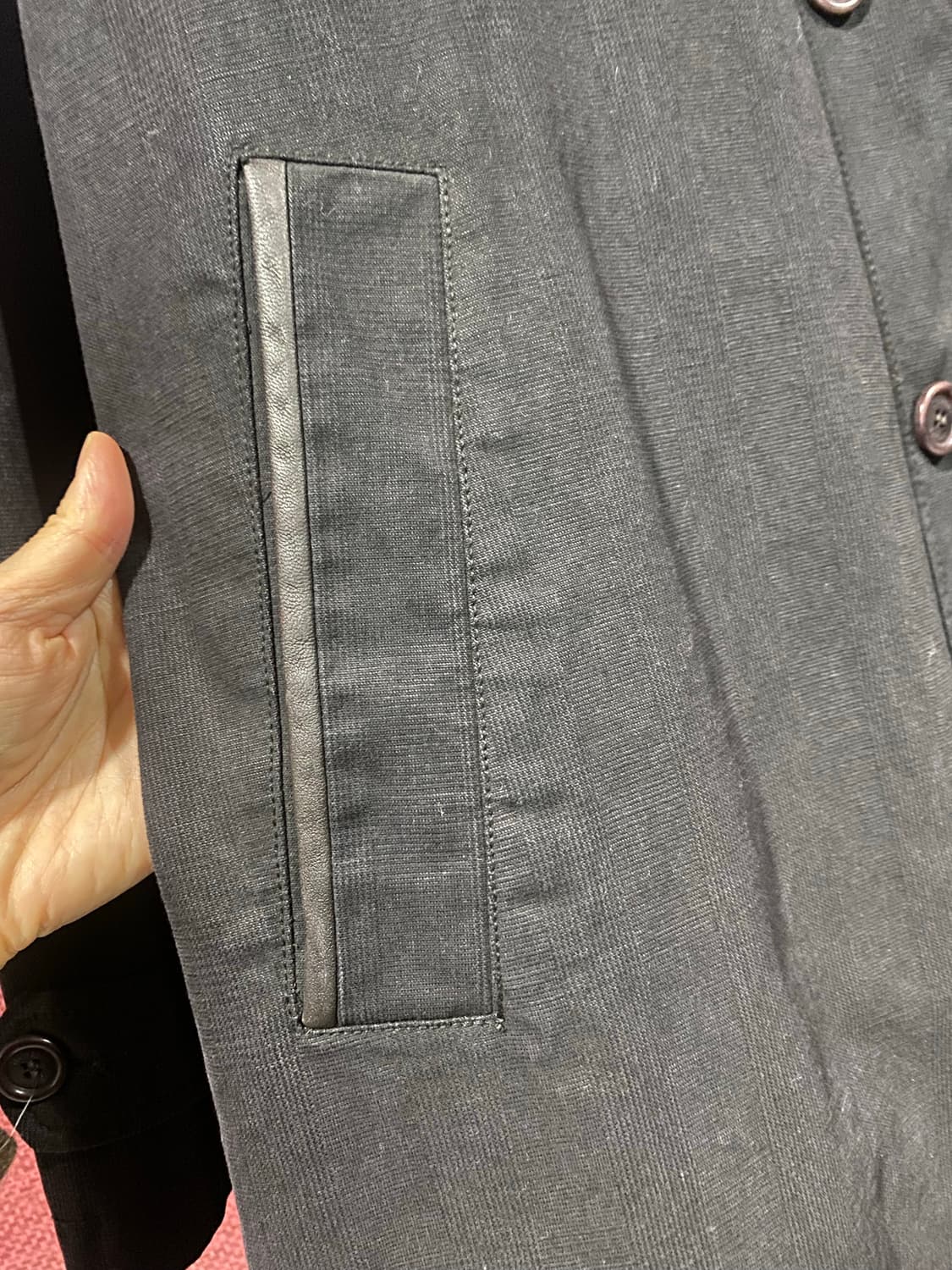 헨리코튼 남성 블랙 코트 95 상품이미지8