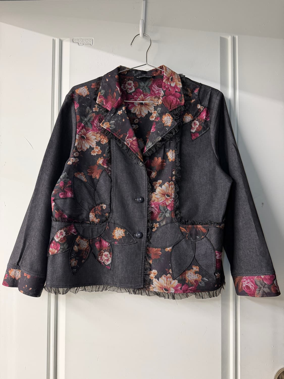 일본빈티지 모리 오리엔탈 레이스자수 자켓 상품이미지5