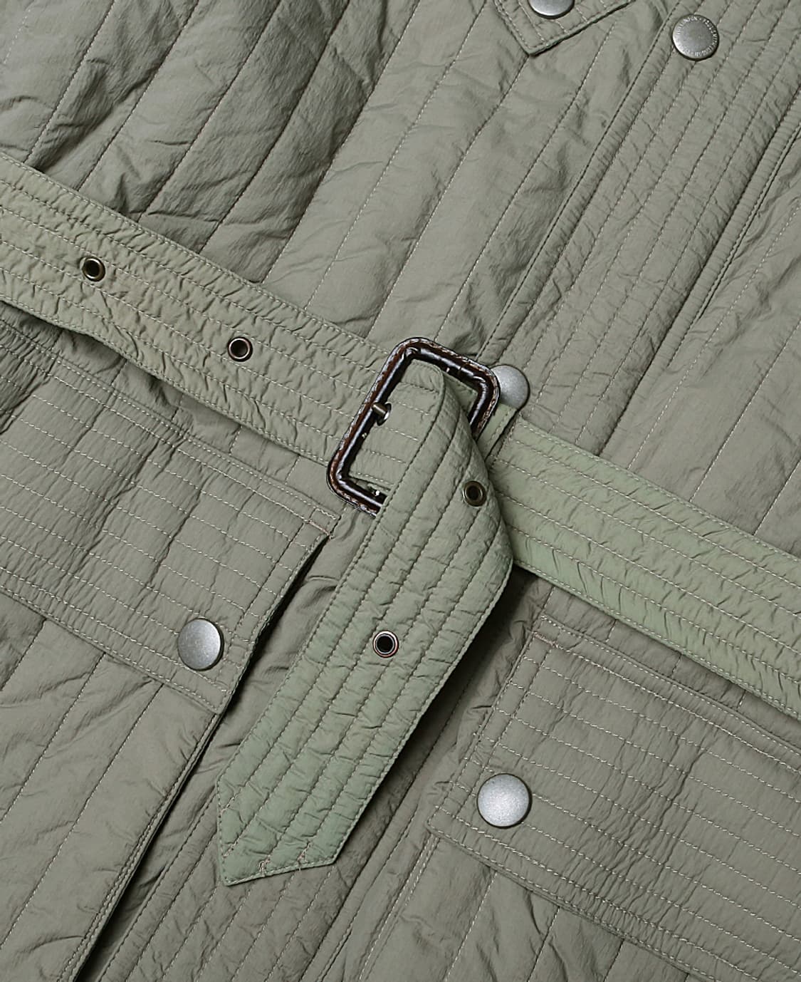 폴 스미스 [Paul Smith] 런던 럭셔리 카키 퀼티드 벨트 자켓 상품이미지5