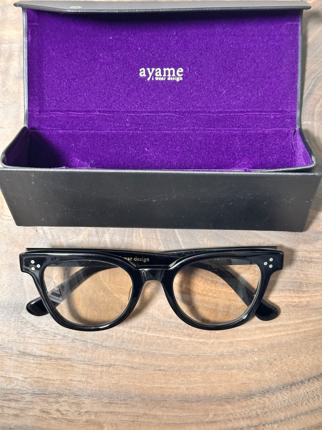 아야메 Newold II 뉴올드블랙 뿔테 안경 상품이미지1