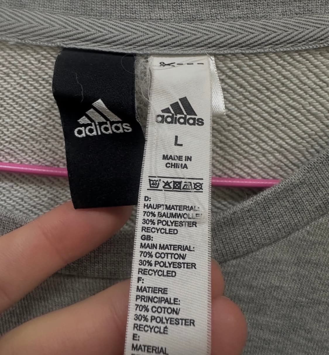 아디다스 그레이 맨투맨  상품이미지3