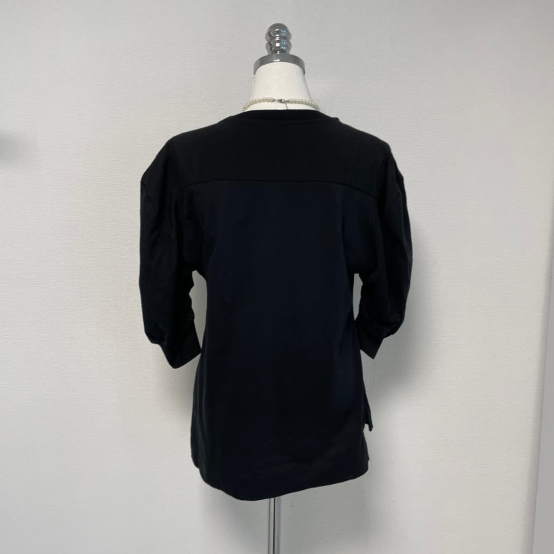 비비안웨스트우드 레드라벨 퍼프 소매 티셔츠-블랙 상품이미지5