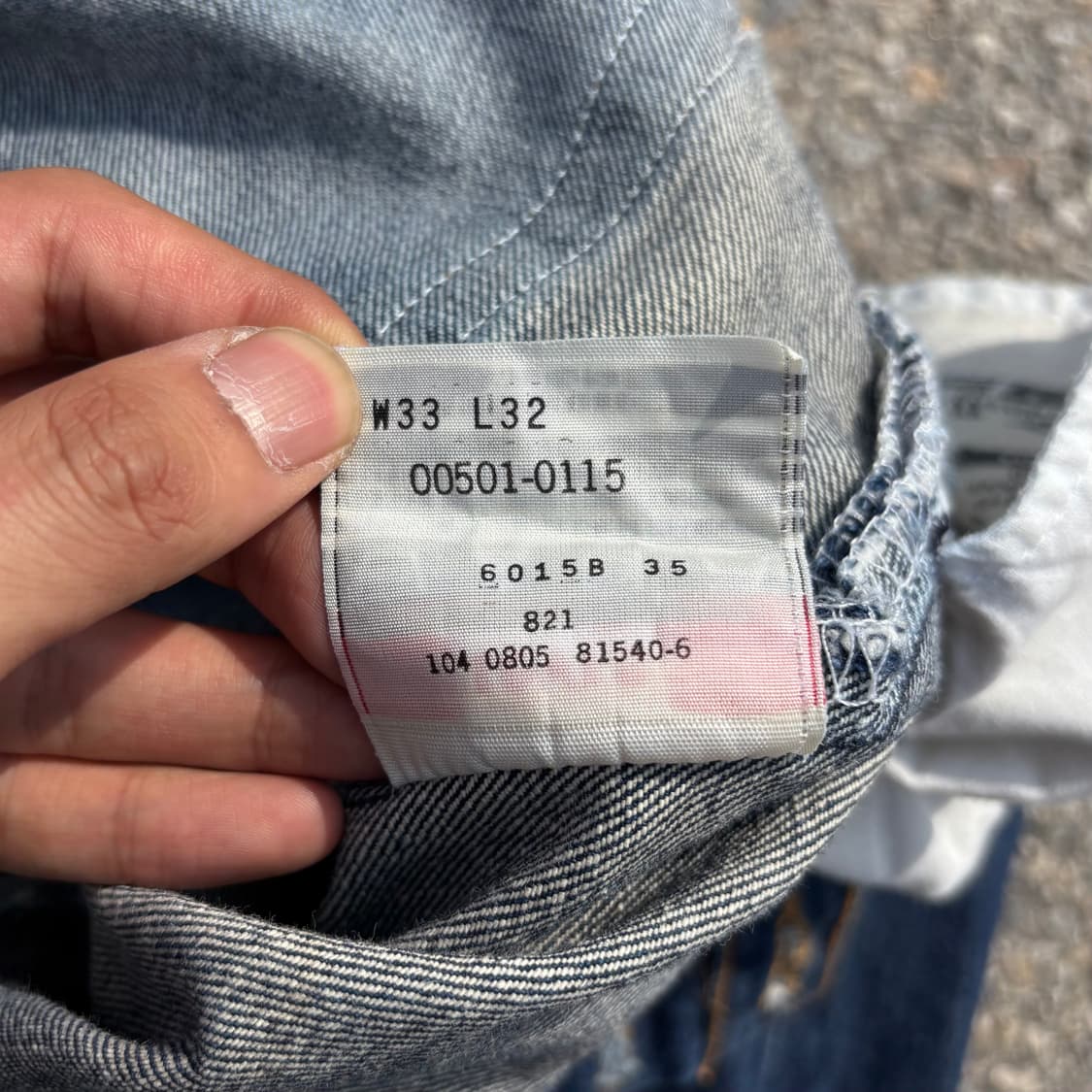 Levis 리바이스 501 플라이 데님 팬츠 상품이미지9