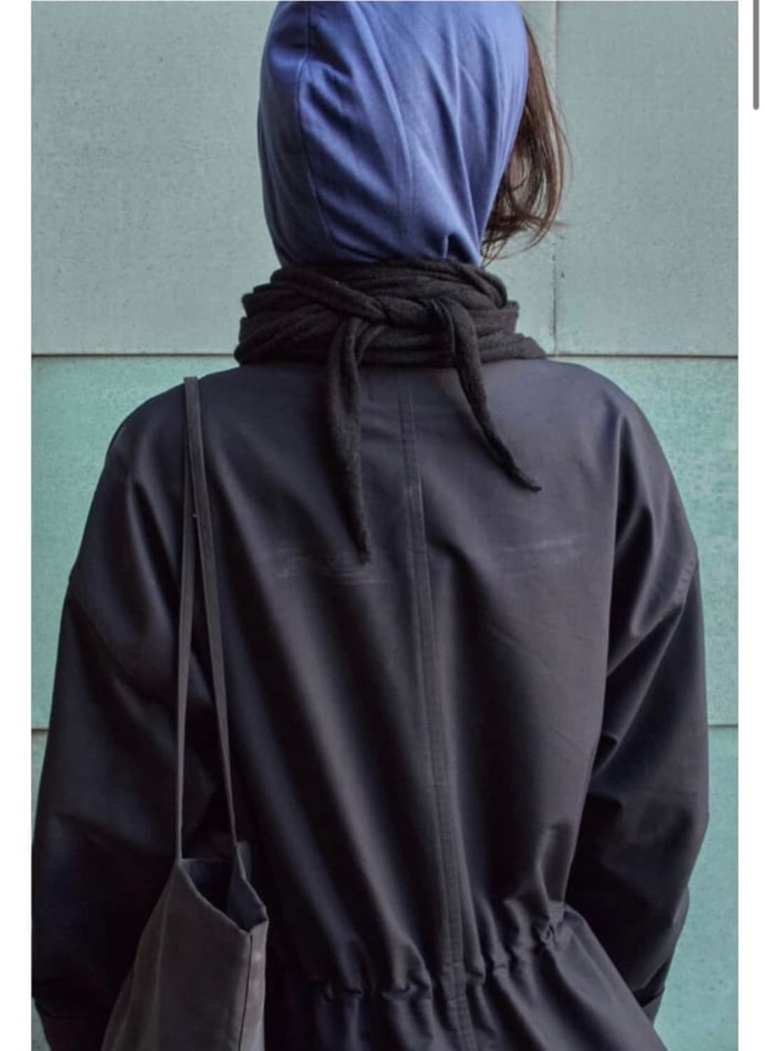 머듈 롱스카프 블랙 상품이미지1