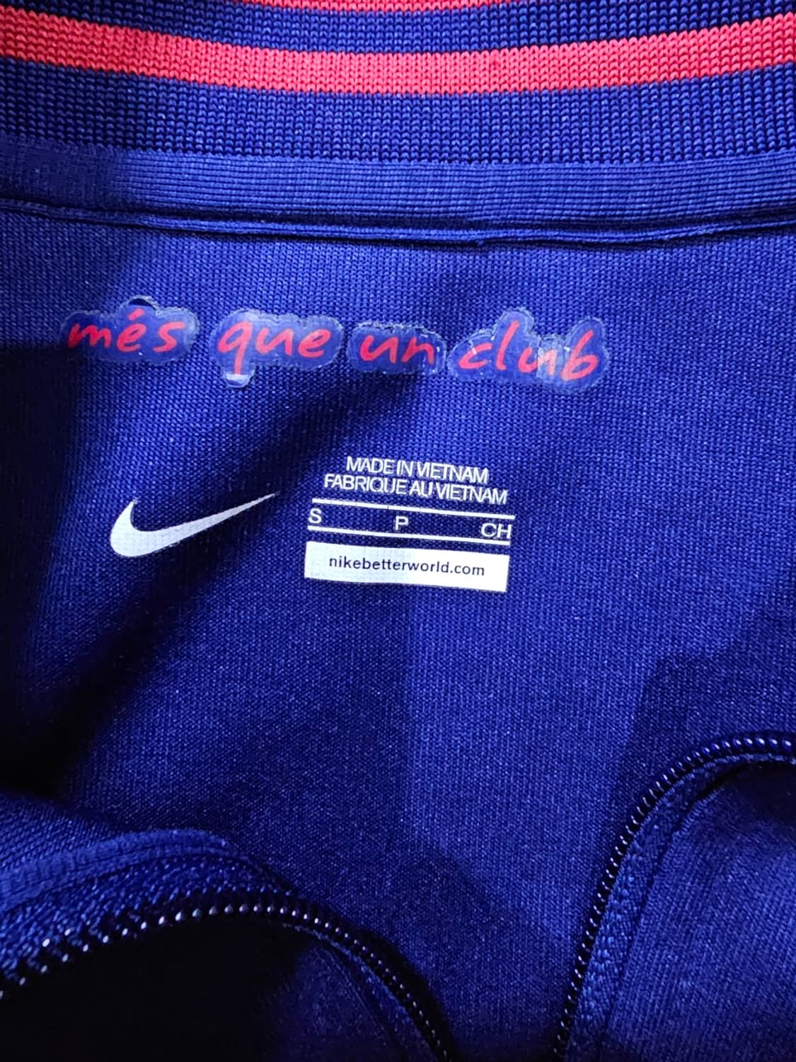 나이키 FC 바르셀로나 유니폼 트랙탑 저지 져지집업 90 / S 상품이미지4