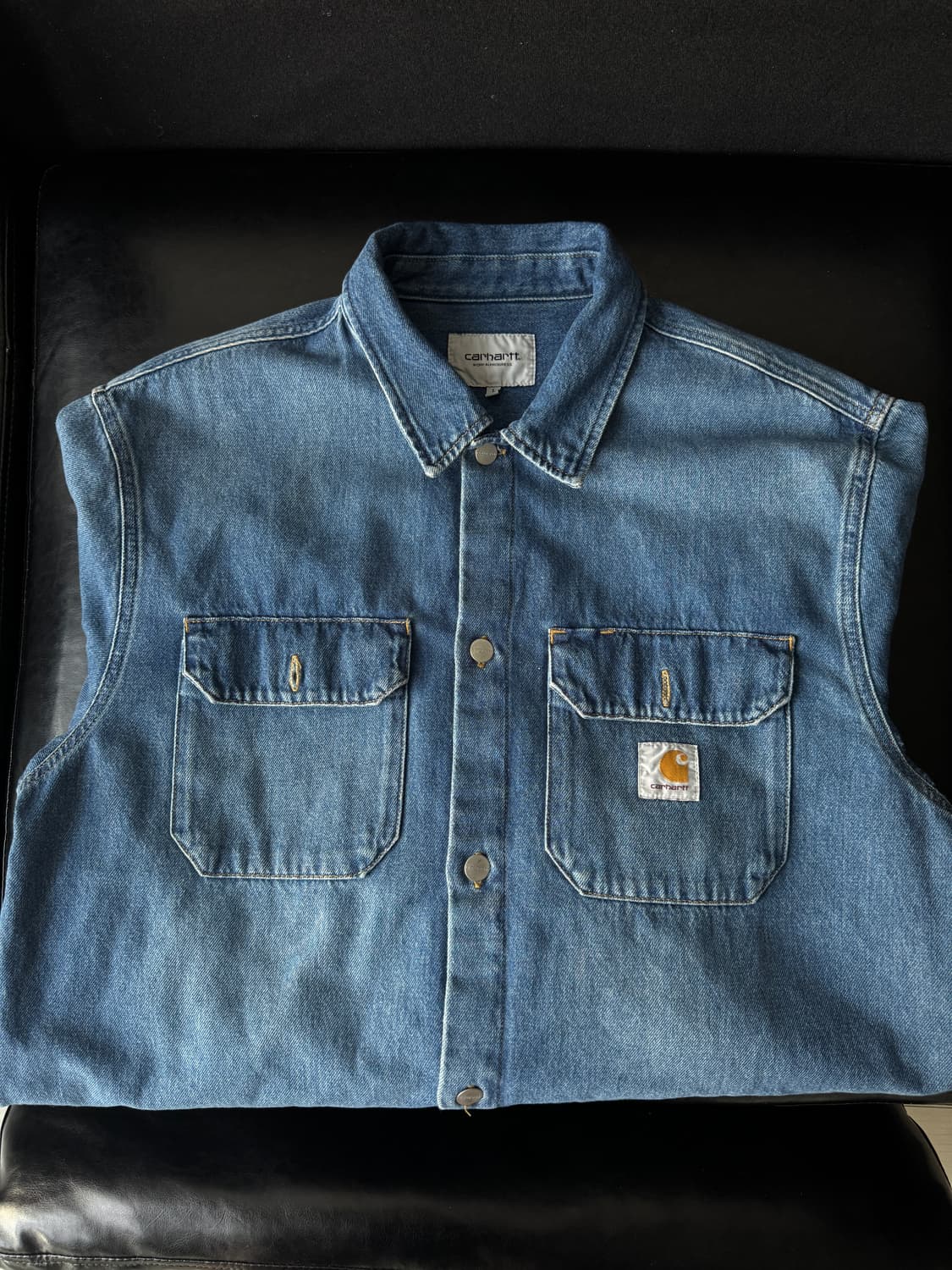 칼하트 하비 데님 셔츠 L 상품이미지5