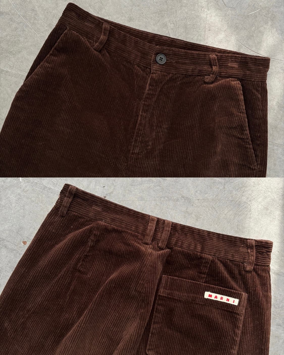 Marni 마르니 브라운 컬러 골덴 바지   ﻿ 상품이미지4