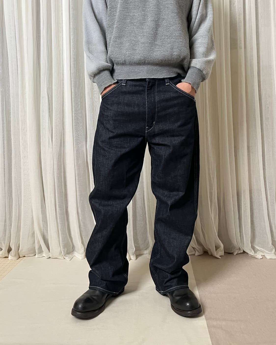 준야와타나베 리바이스 와이드 더블포켓 데님팬츠 junya watanabe 상품이미지8