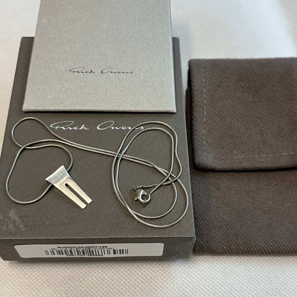 릭오웬스 MINI OPEN TRUNK 목걸이/실버 상품이미지3