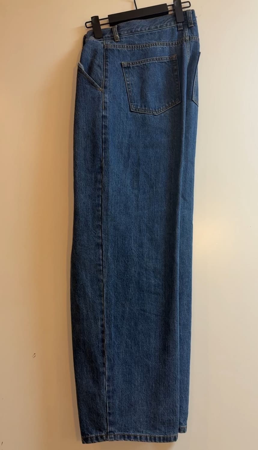 30) 비슬로우 원턱 데님 ONE TUCK JEAN MEDIUM WASH 상품이미지3