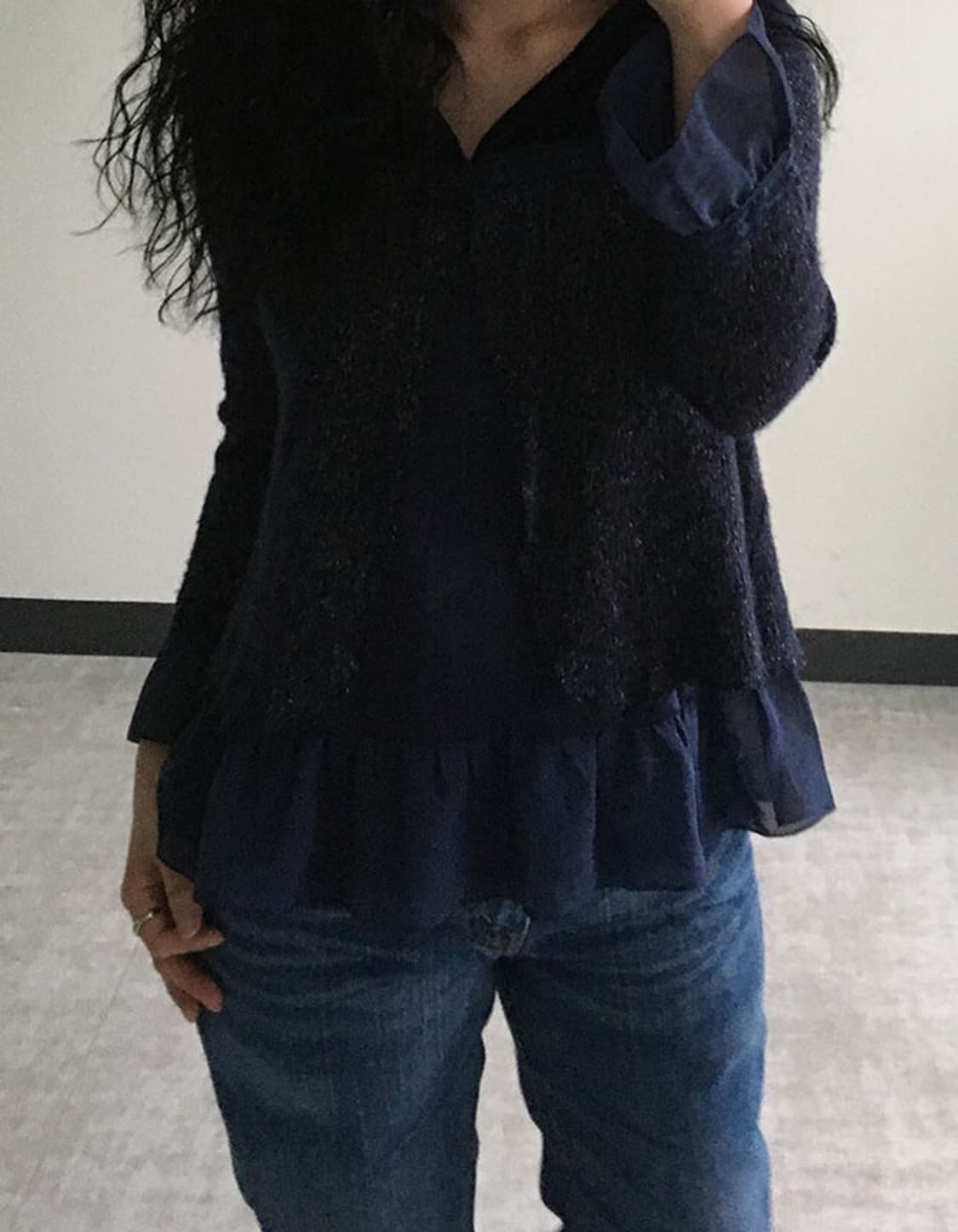 axes femme) velvet frill knit 상품이미지7