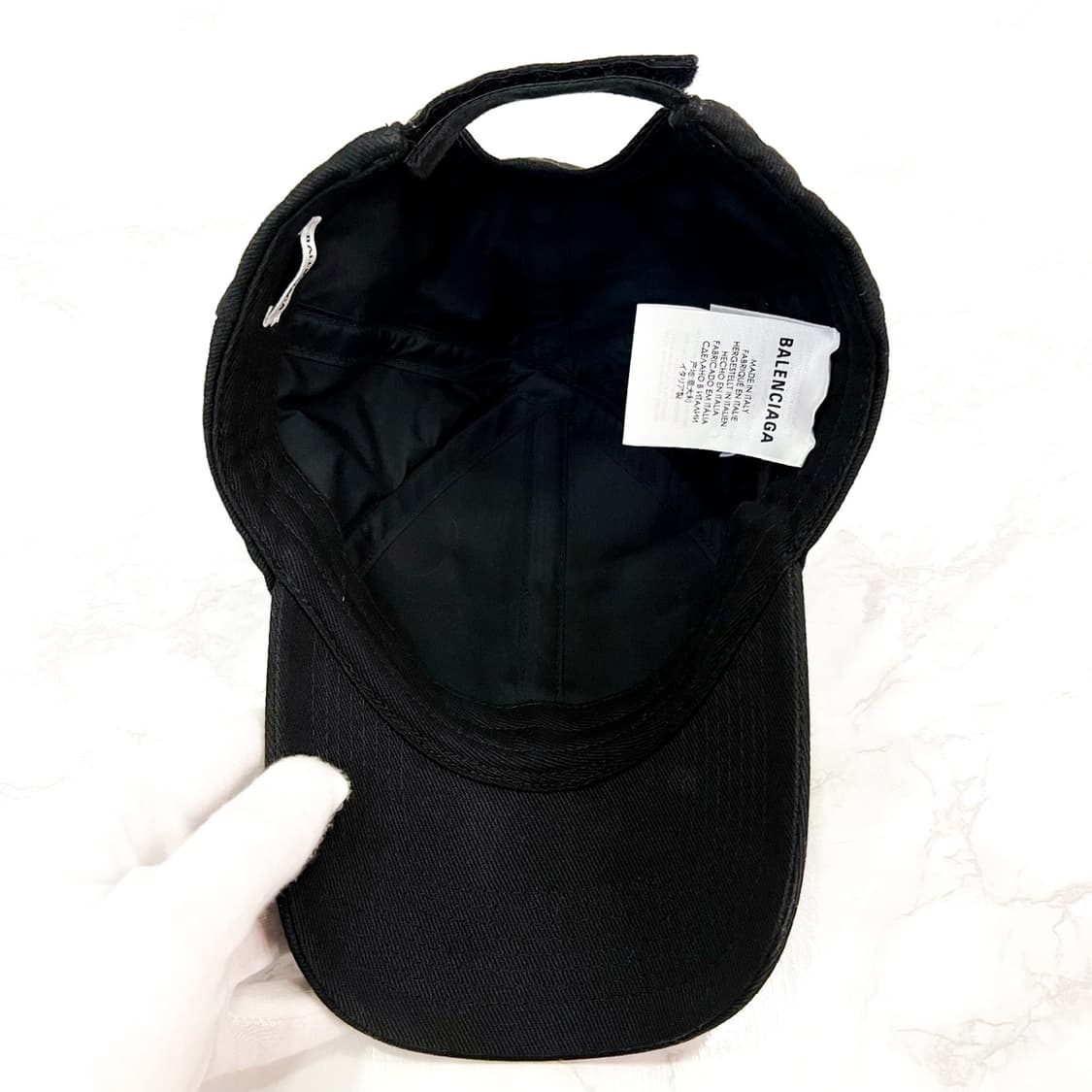 발렌시아가 BB 그린로고 패치 볼캡 모자 상품이미지5