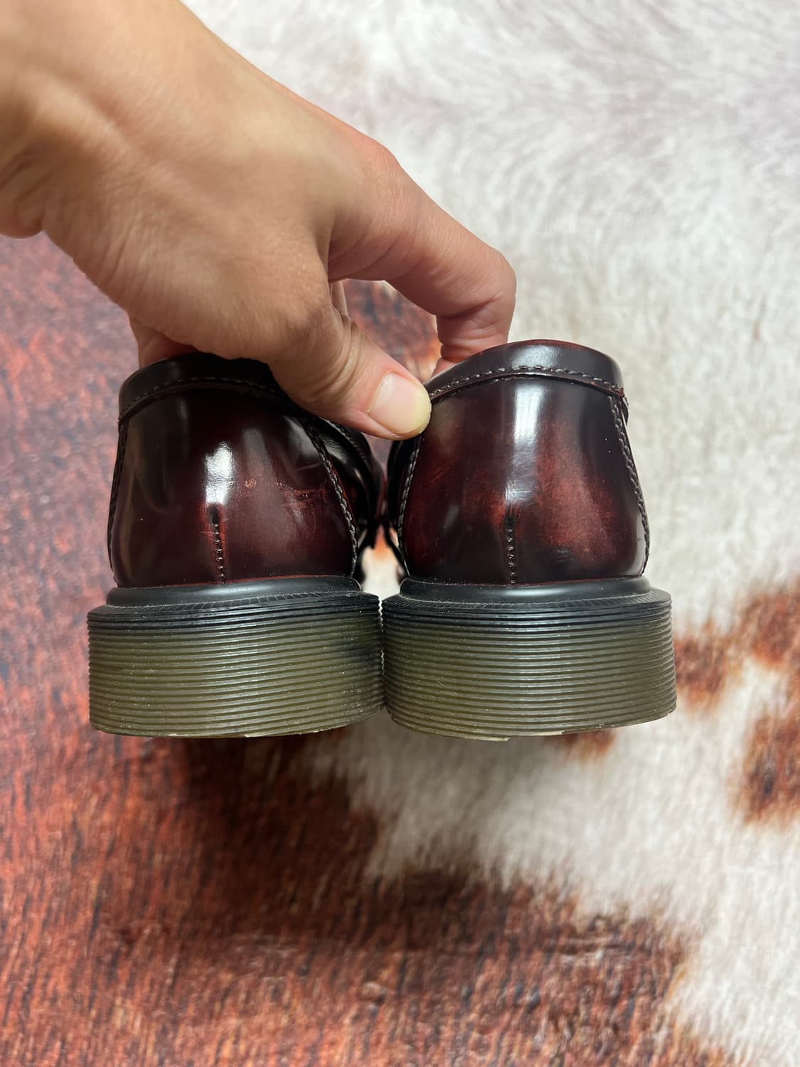 [235mm] 닥터마틴 아드리안 버건디 태슬 로퍼 상품이미지4