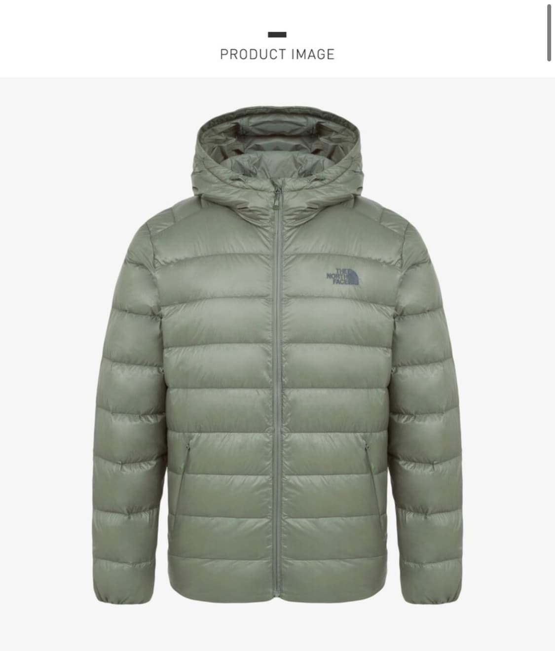 [105] 노스페이스 마티에 경량 후드 다운 라이트 카키 상품이미지6