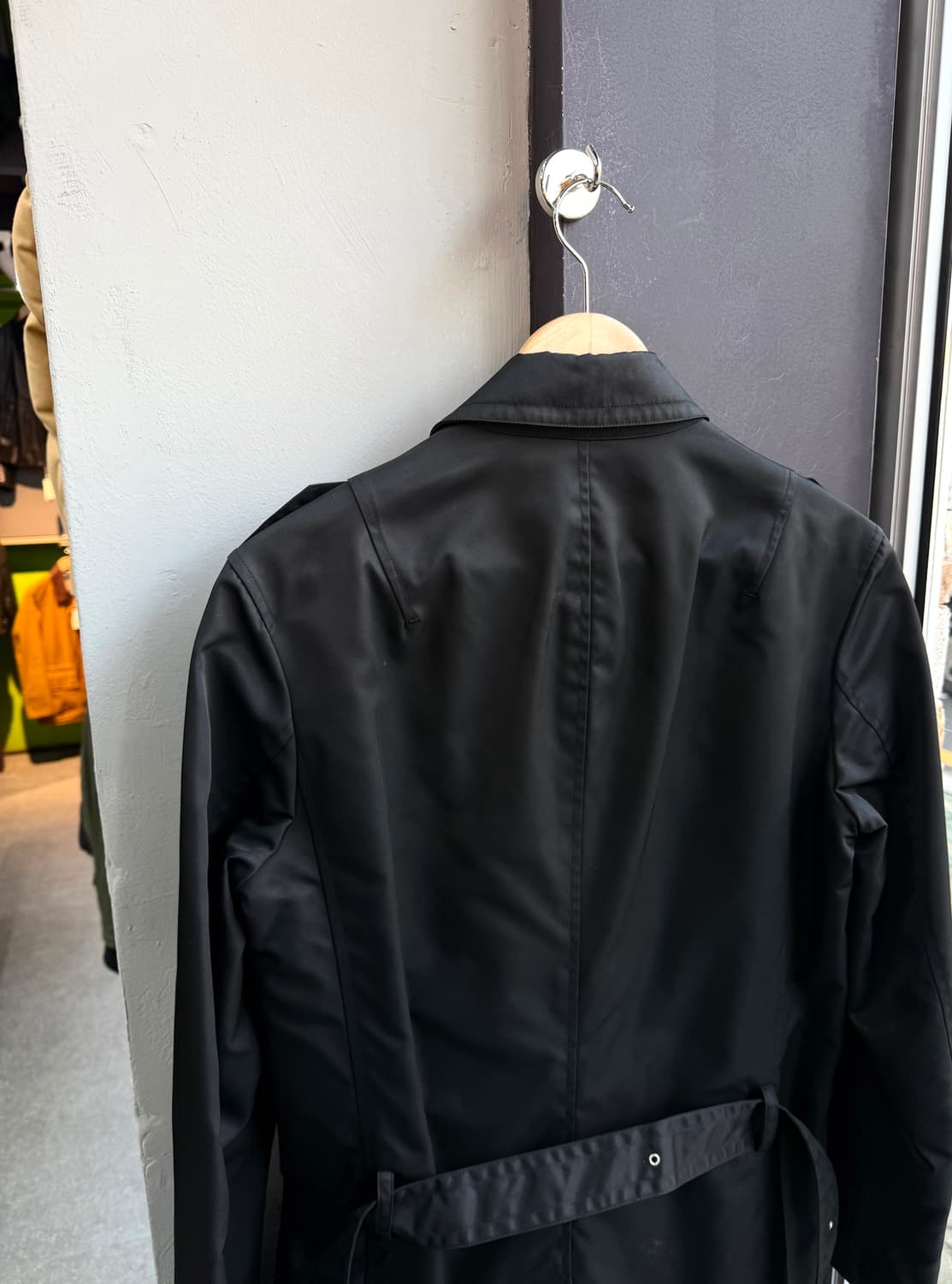 XS/ 닐바렛 견장 나일론 벨티드 코트 자켓 상품이미지6