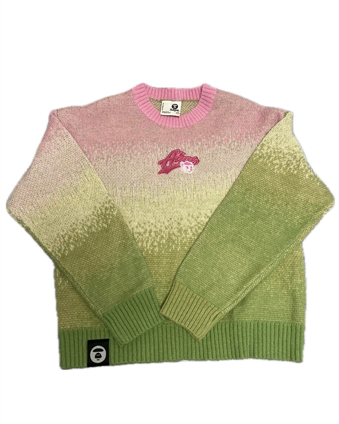 AAPE EMBROIDERED JACQUARD SWEATER 상품이미지1