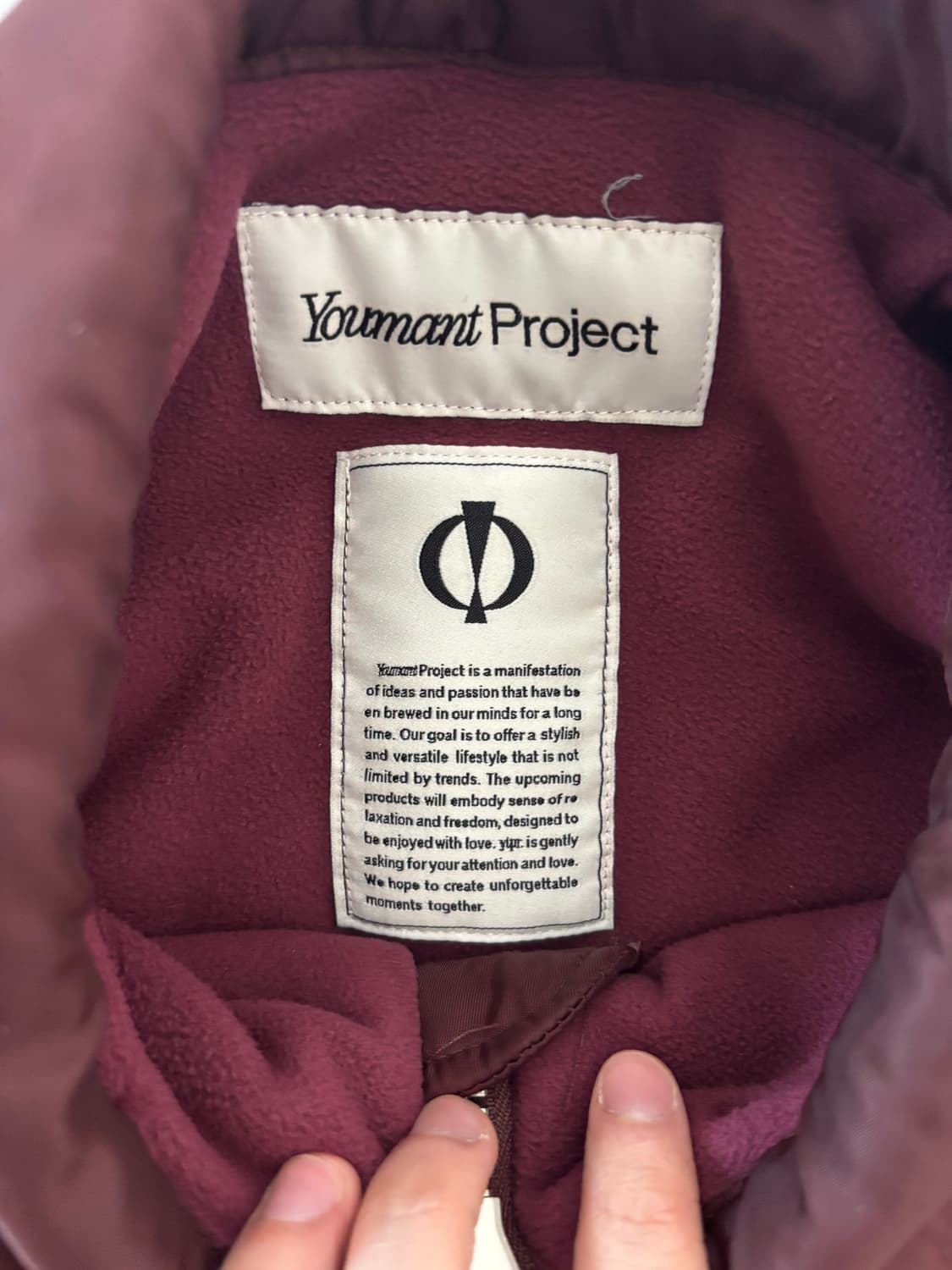 유먼트 MA-1 버건디 자켓 상품이미지4