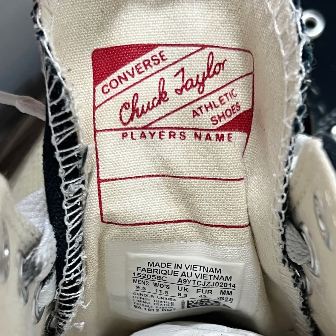 컨버스 척 70 로우 블랙 펑첸왕 커스텀 상품이미지8