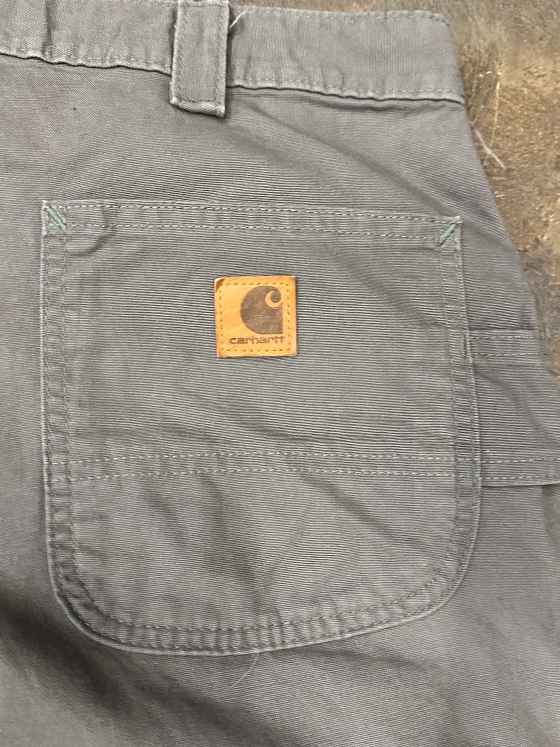칼하트 오리지널 덩가리핏 워크팬츠 차콜 38x32 상품이미지5