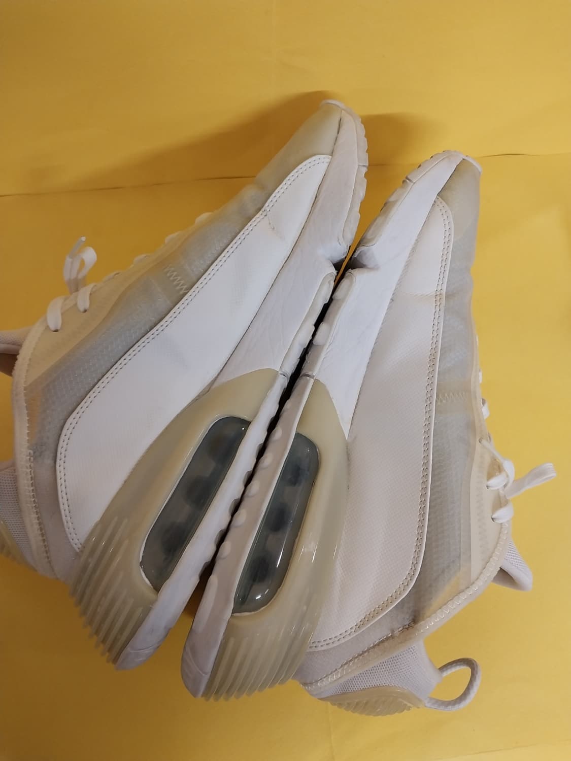 남성 나이키 에어맥스 2090 화이트 플래티넘 운동화 (280) 상품이미지6