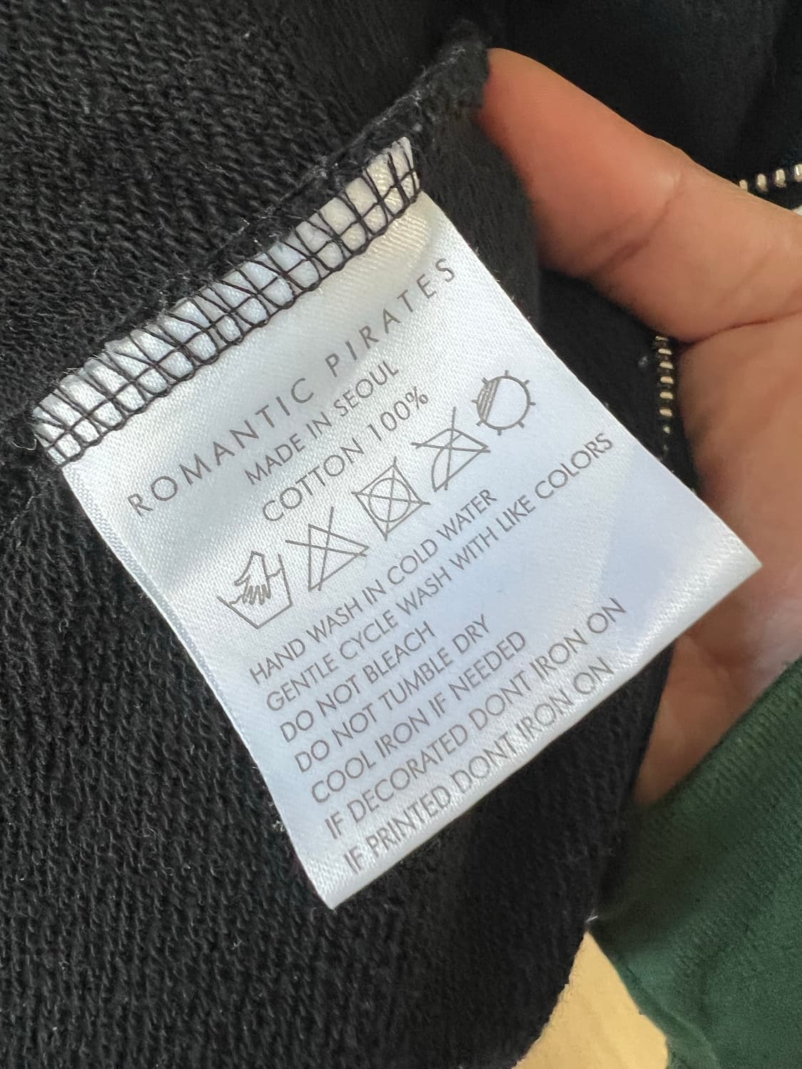 로맨틱파이어리츠 / 블랙 집업 / 이중지퍼 / M 상품이미지5