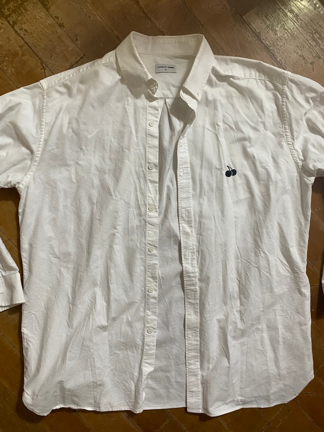 ANOBILIR KIRSH 화이트 옥스포드 셔츠 M (105) 상품이미지1