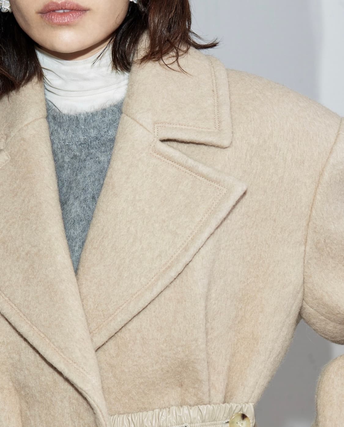 렉토 카센티노 엘라스틱 벨트 코트 상품이미지2