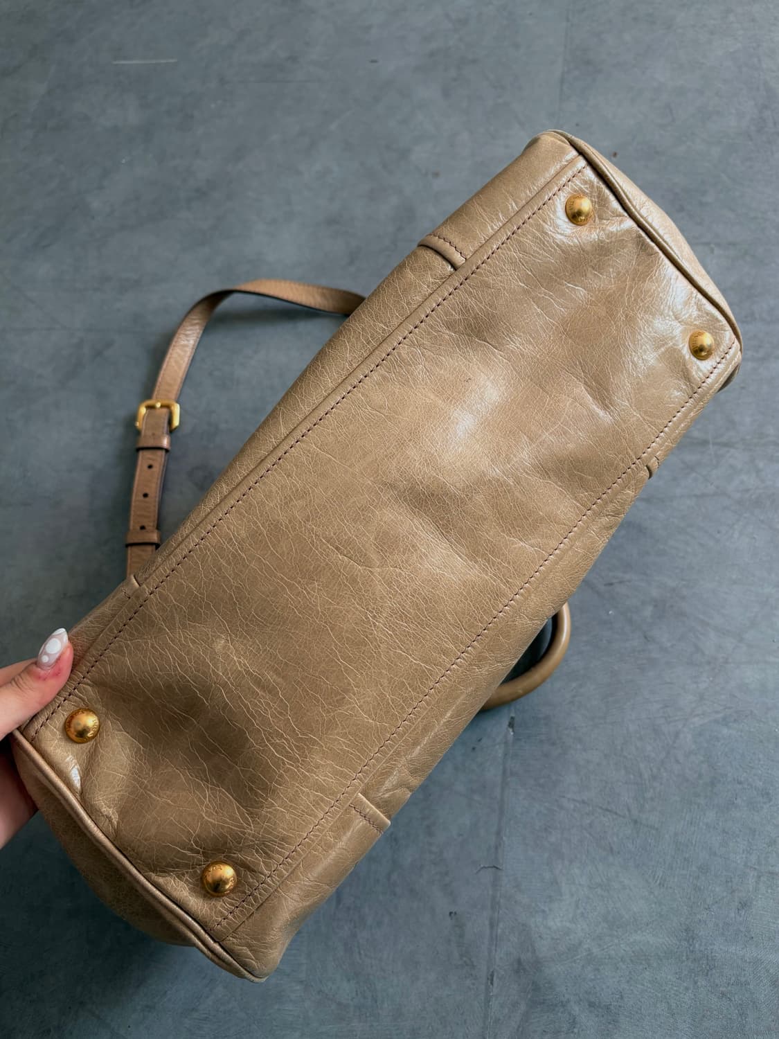 Prada 프라다 비텔로 샤인 레더 토트백 상품이미지5