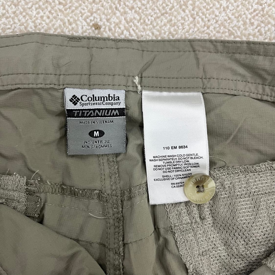 [M] 컬럼비아 티타늄 카고팬츠 바지 0102M1 상품이미지3