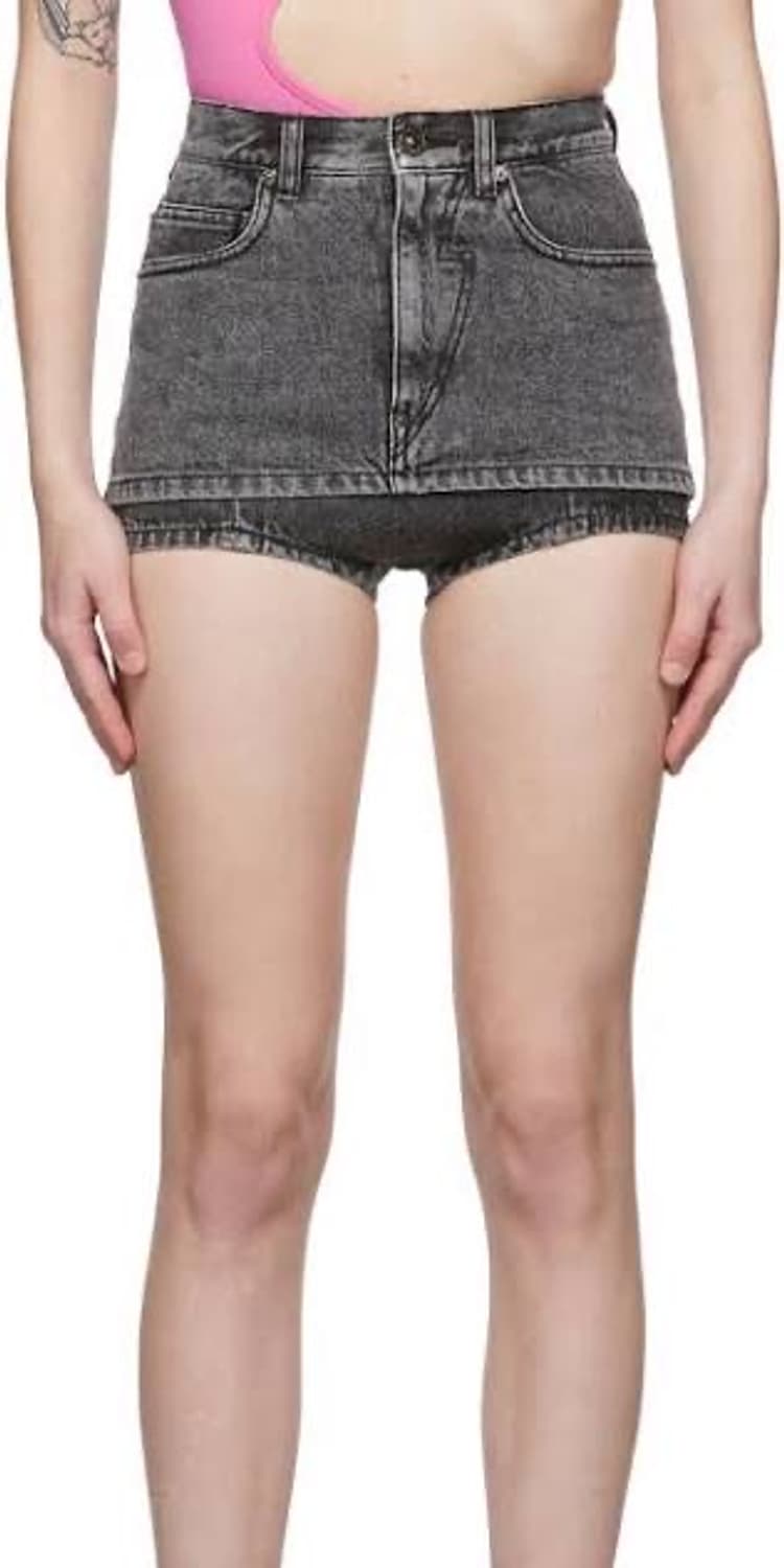 PUSH BUTTON 마이크로 데님 쇼츠 스커트 26 상품이미지3