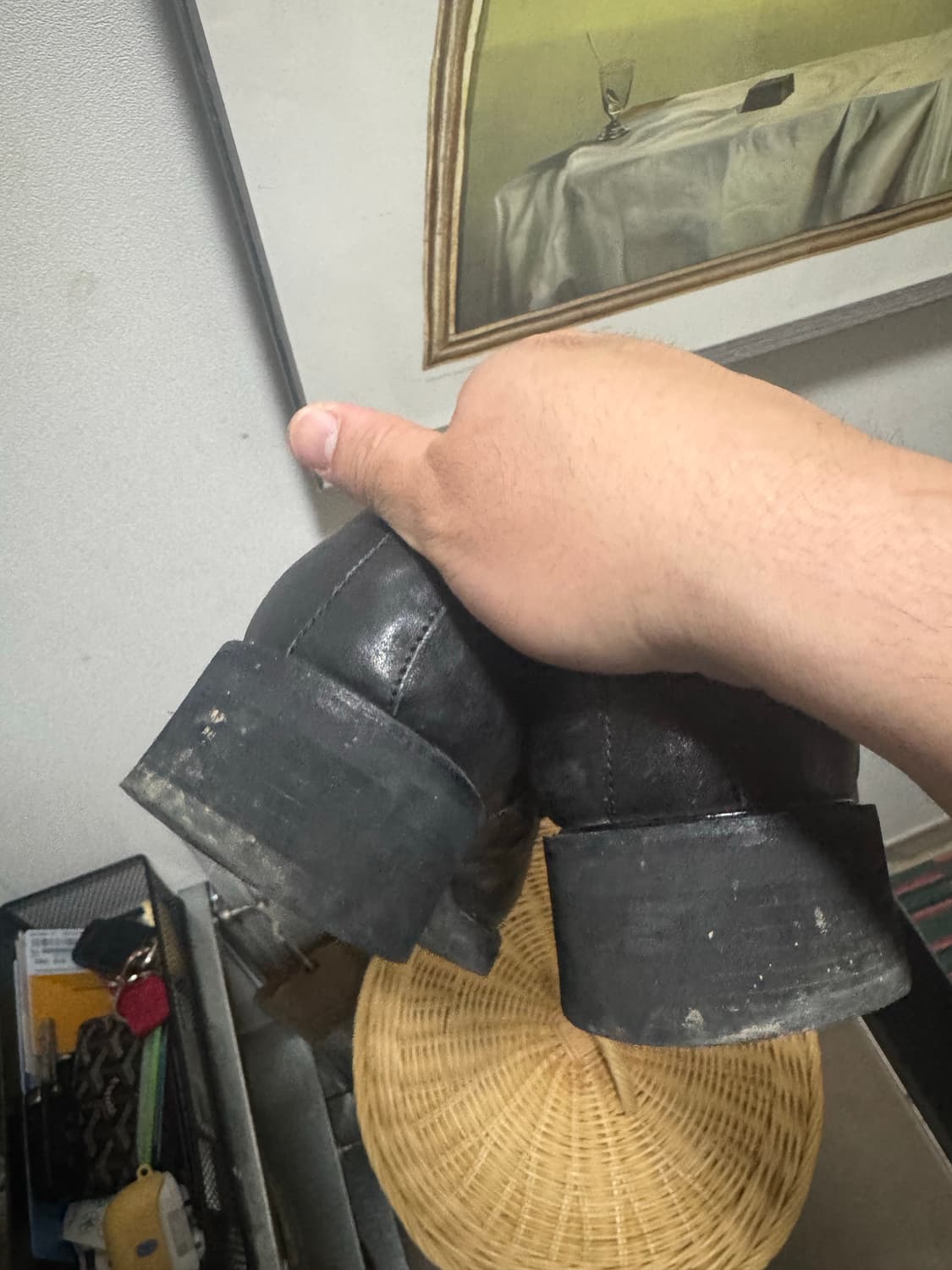 로맨틱무브 삭형 유팁 키높이 더비 상품이미지5