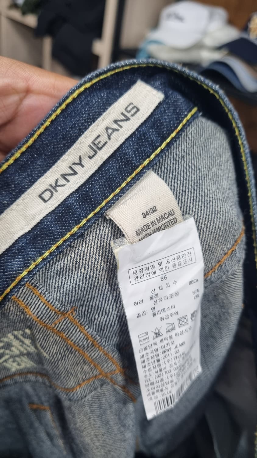 dkny 스트레이트 청바지 허리35 얼룩x 찢어짐x 상품이미지4