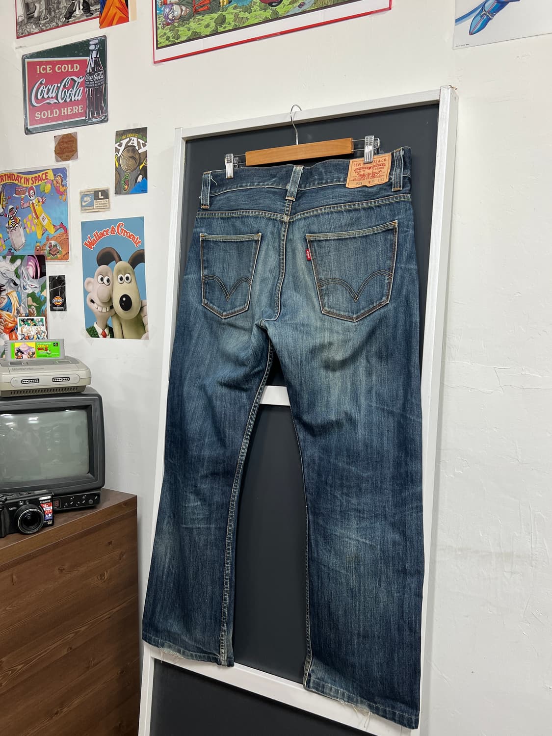 Levis 리바이스 523 스트레이트 워싱 데님 팬츠 상품이미지1