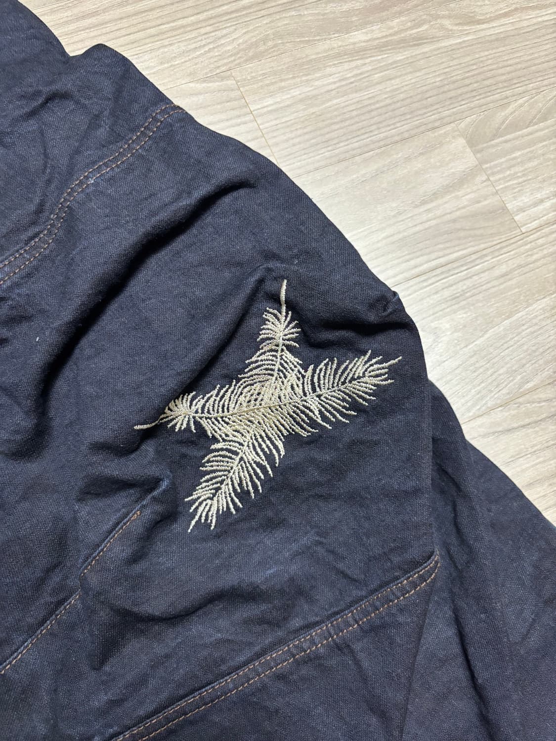 아오이로 오오키 페더 데님 다크 인디고 1사이즈 상품이미지4