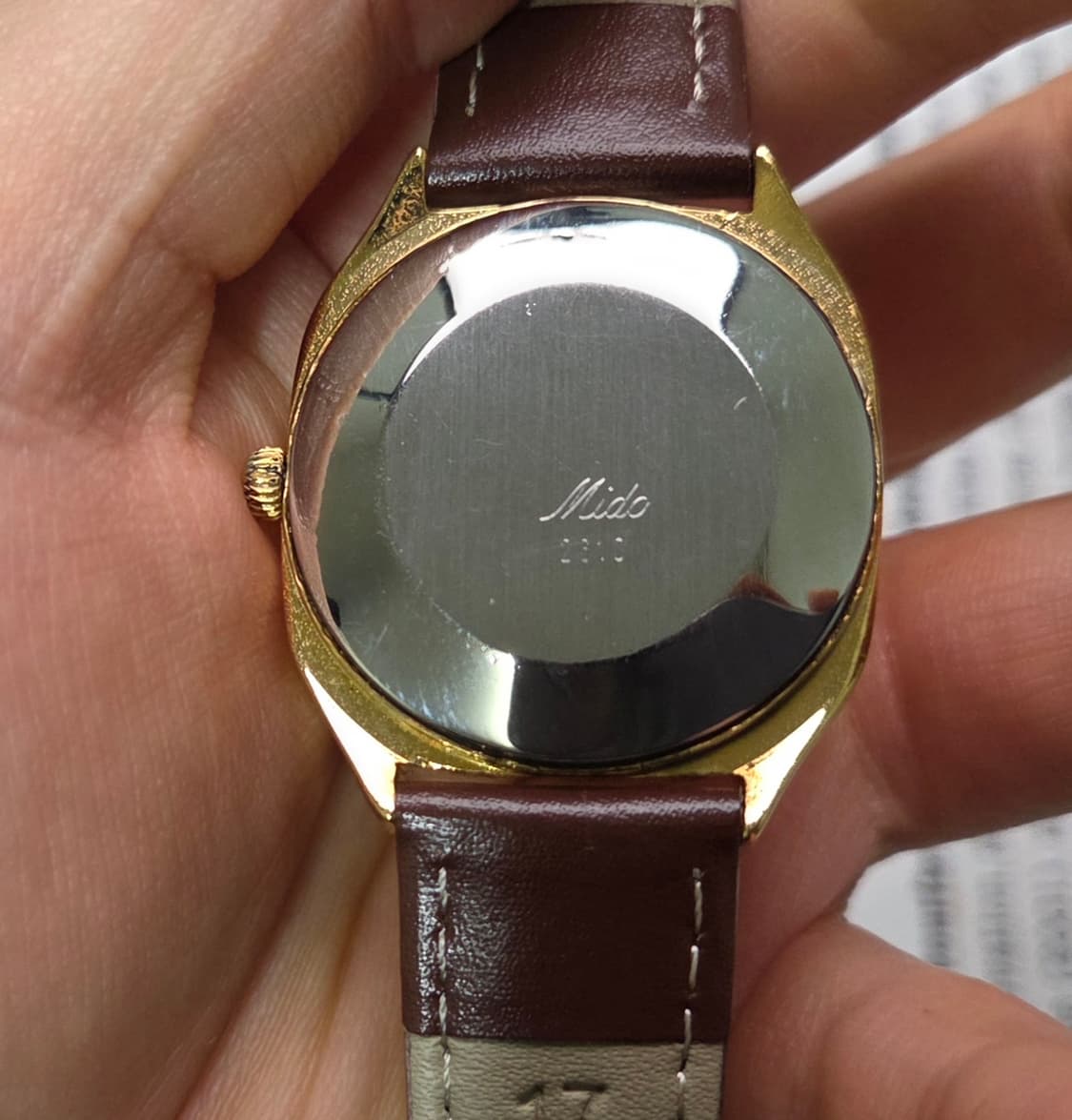 레어] 빈티지 미도(MIDO) 멀티스포트 사각탱크 실버판 필기체로고 오토 상품이미지7