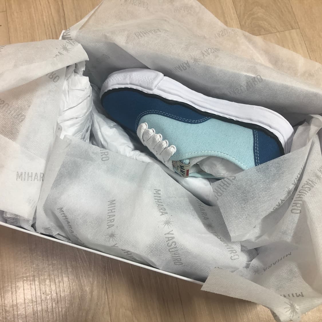 미하라야스히로 베이커 OG 솔 바이컬러 캔버스 로우탑 스니커즈 37 상품이미지4