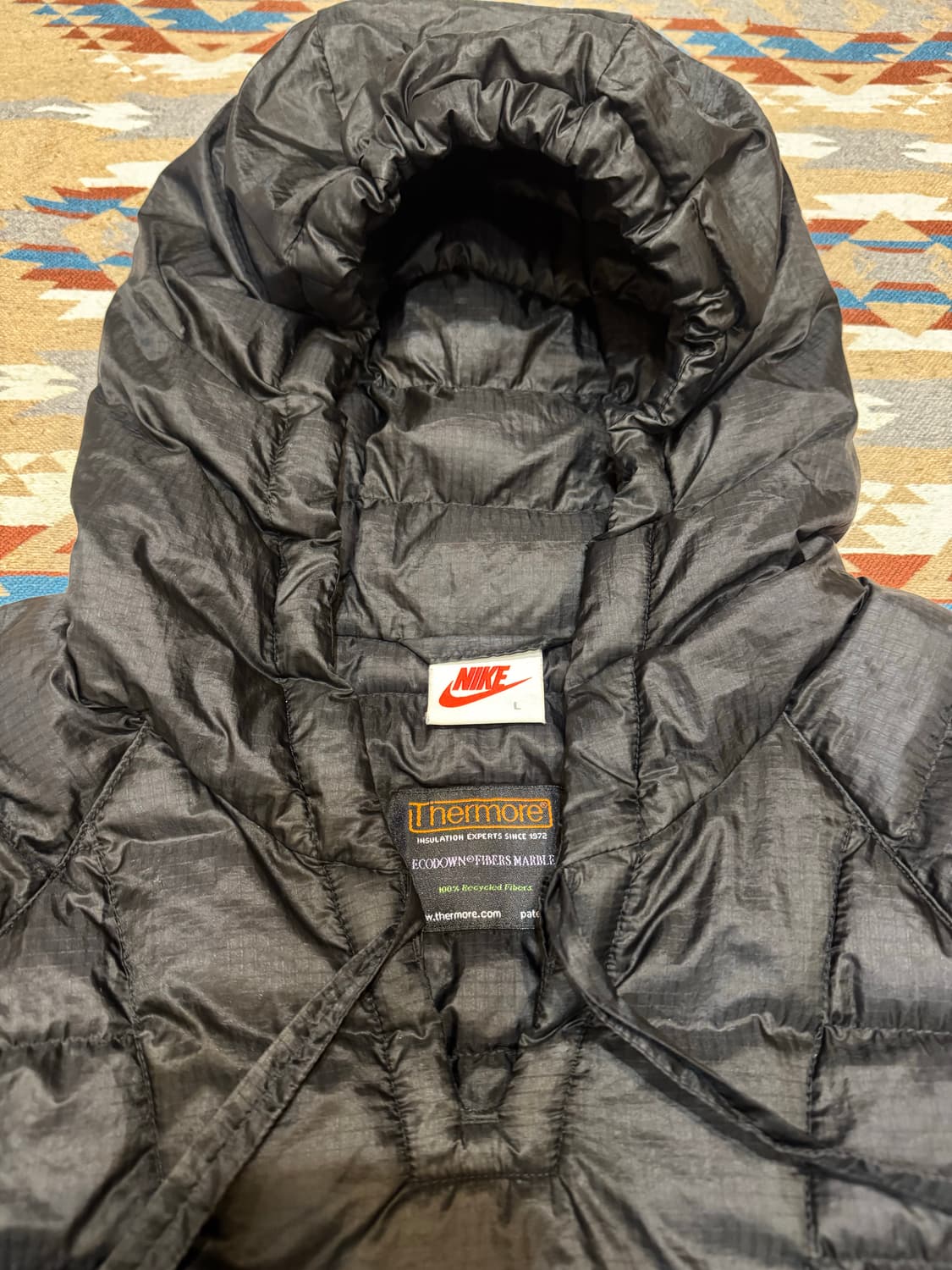 [L][105] 스투시 x 나이키 인슐레이티드 자켓 블랙 US/EU 상품이미지2