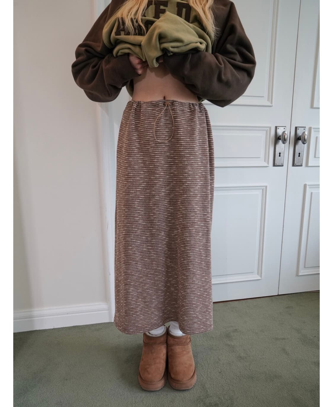 예디 STRAIGHT STRING SKIRT 상품이미지3